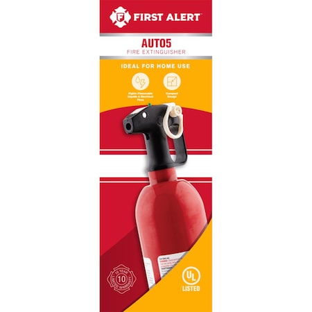 First Alert First Alert 2 lb Fire Extinguisher For Auto US DOT Agency Approval AUT05